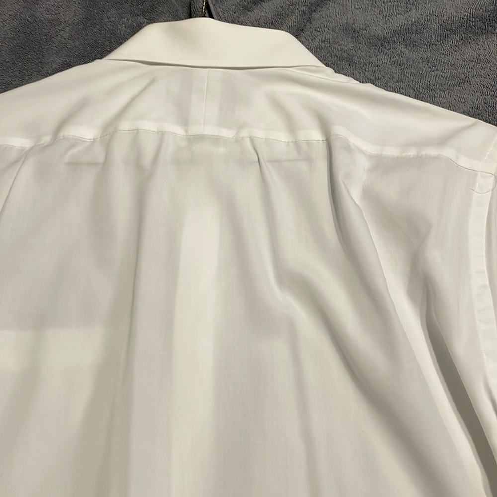 Charles Tyrwhitt SET OF TWO Men’s Dress Shirts Size: 16.5/35.  white, blue - Picture 11 of 11